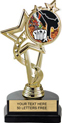 7 inch EXCLUSIVE Color Insert Trophy on Marble Tone Base