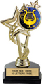 7 inch EXCLUSIVE Color Insert Trophy on Marble Tone Base