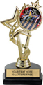 7 inch EXCLUSIVE Color Insert Trophy on Marble Tone Base