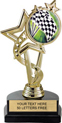 7 inch EXCLUSIVE Color Insert Trophy on Marble Tone Base