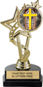 7 inch EXCLUSIVE Color Insert Trophy on Marble Tone Base