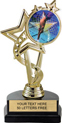 7 inch EXCLUSIVE Color Insert Trophy on Marble Tone Base