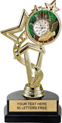 7 inch EXCLUSIVE Color Insert Trophy on Marble Tone Base
