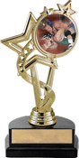 7 inch EXCLUSIVE Color Insert Trophy on Marble Tone Base
