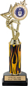 12.5 inch EXCLUSIVE Color Insert Trophy w/ Column on Marble Tone Base