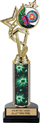 12.5 inch EXCLUSIVE Color Insert Trophy w/ Column on Marble Tone Base