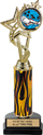 12.5 inch EXCLUSIVE Color Insert Trophy w/ Column on Marble Tone Base