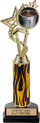 12.5 inch EXCLUSIVE Color Insert Trophy w/ Column on Marble Tone Base