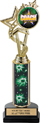EXCLUSIVE Color Insert Trophy w/ Column on Marble Tone Base