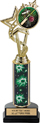EXCLUSIVE Color Insert Trophy w/ Column on Marble Tone Base