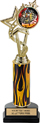 12.5 inch EXCLUSIVE Color Insert Trophy w/ Column on Marble Tone Base