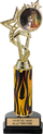 12.5 inch EXCLUSIVE Color Insert Trophy w/ Column on Marble Tone Base
