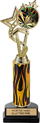 12.5 inch EXCLUSIVE Color Insert Trophy w/ Column on Marble Tone Base