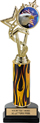 12.5 inch EXCLUSIVE Color Insert Trophy w/ Column on Marble Tone Base