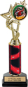 EXCLUSIVE Color Insert Trophy w/ Column on Marble Tone Base