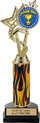 12.5 inch EXCLUSIVE Color Insert Trophy w/ Column on Marble Tone Base