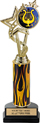 12.5 inch EXCLUSIVE Color Insert Trophy w/ Column on Marble Tone Base