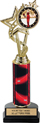 12.5 inch EXCLUSIVE Color Insert Trophy w/ Column on Marble Tone Base