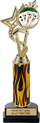 EXCLUSIVE Color Insert Trophy w/ Column on Marble Tone Base