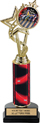 EXCLUSIVE Color Insert Trophy w/ Column on Marble Tone Base