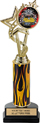 12.5 inch EXCLUSIVE Color Insert Trophy w/ Column on Marble Tone Base