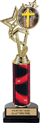 12.5 inch EXCLUSIVE Color Insert Trophy w/ Column on Marble Tone Base