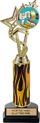 EXCLUSIVE Color Insert Trophy w/ Column on Marble Tone Base