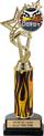 12.5 inch EXCLUSIVE Color Insert Trophy w/ Column on Marble Tone Base