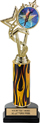 12.5 inch EXCLUSIVE Color Insert Trophy w/ Column on Marble Tone Base