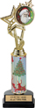 EXCLUSIVE Color Insert Trophy w/ Column on Marble Tone Base