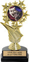 Color Insert Trophy on Marble Tone Base