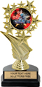 Color Insert Trophy on Marble Tone Base