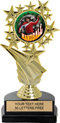Color Insert Trophy on Marble Tone Base