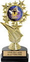 Color Insert Trophy on Marble Tone Base