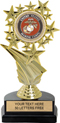 Color Insert Trophy on Marble Tone Base