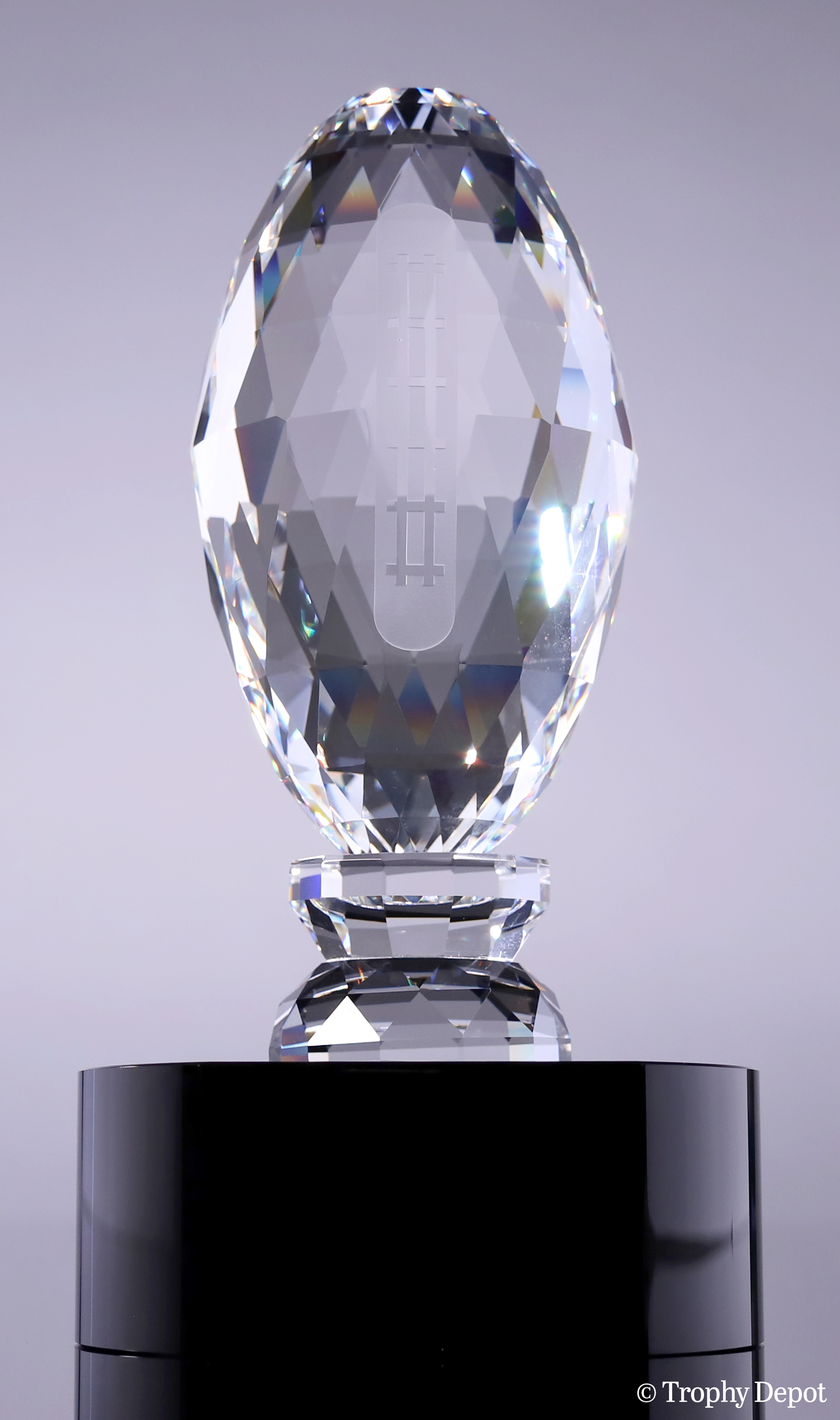 Football Award Glass Eagle Jade Glass Football Trophy Free Engraving 