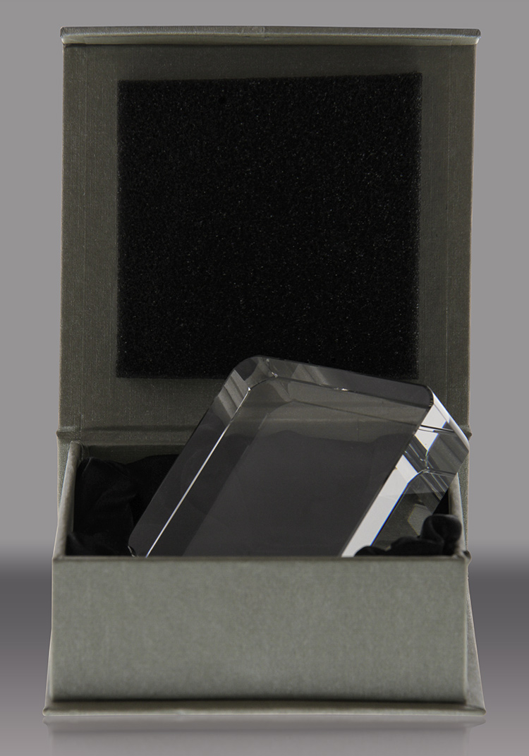 Crystal Square Paperweight - Trophy Depot