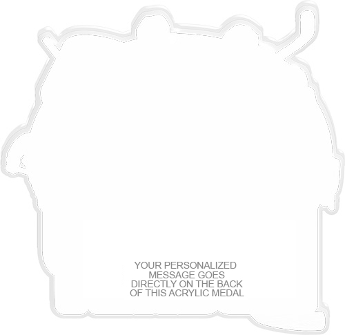 Hockey Colorix-M Acrylic Medal - 3.75 inch