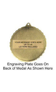 Lamp Of Knowledge Medal- Bronze