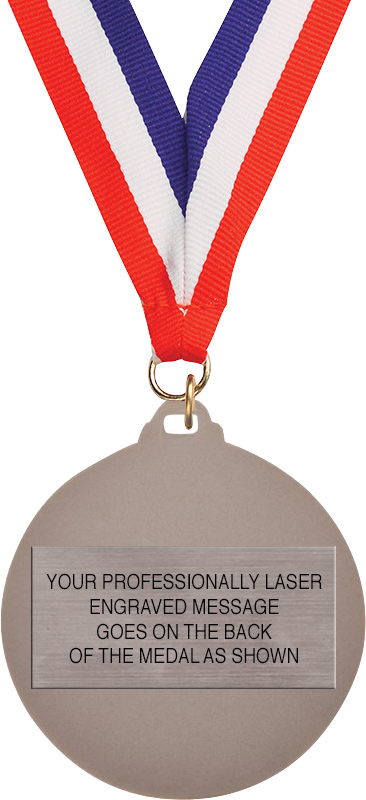 2 inch Diecast Wreath Medal- Soccer Male Gold