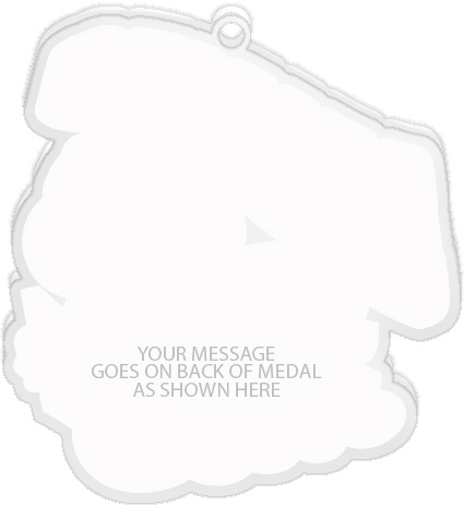 Bookworm Mascot Colorix-M Acrylic Medal