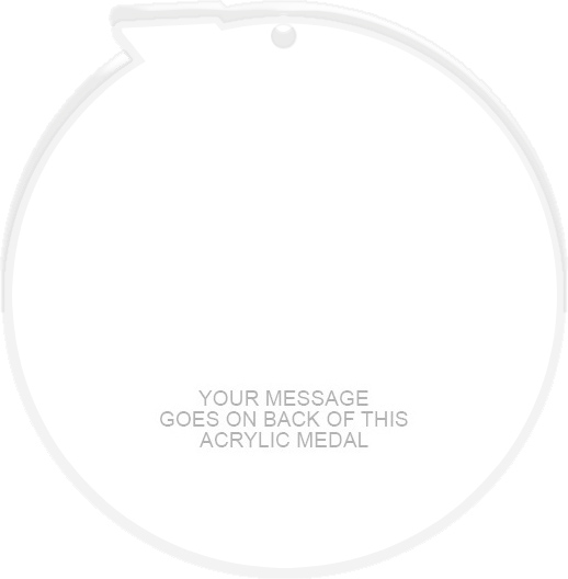 Piano Colorix-M Acrylic Medal - 3.75 inch