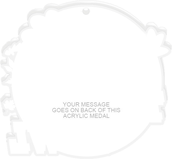 Turkey Bowl Colorix-M Acrylic Medal - 3.75 inch