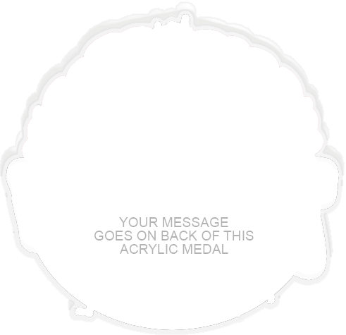 Zombie Run Colorix-M Acrylic Medal- 3.75 inch