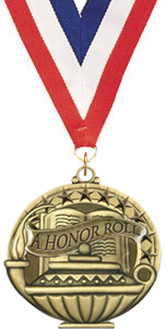 A Honor Roll Academic Medal