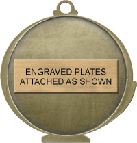 Perfect Attendance Bus Insert Academic Medal