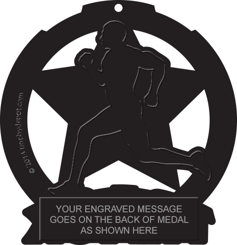 Track Male Glow Medal