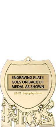 2014 Shield Insert Medal- Gold