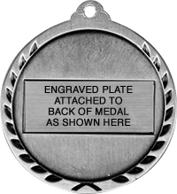 Swimming Dimensional Medal- Silver