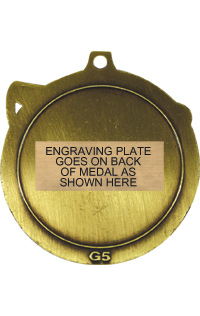 Wrestling Gold Victory Medal